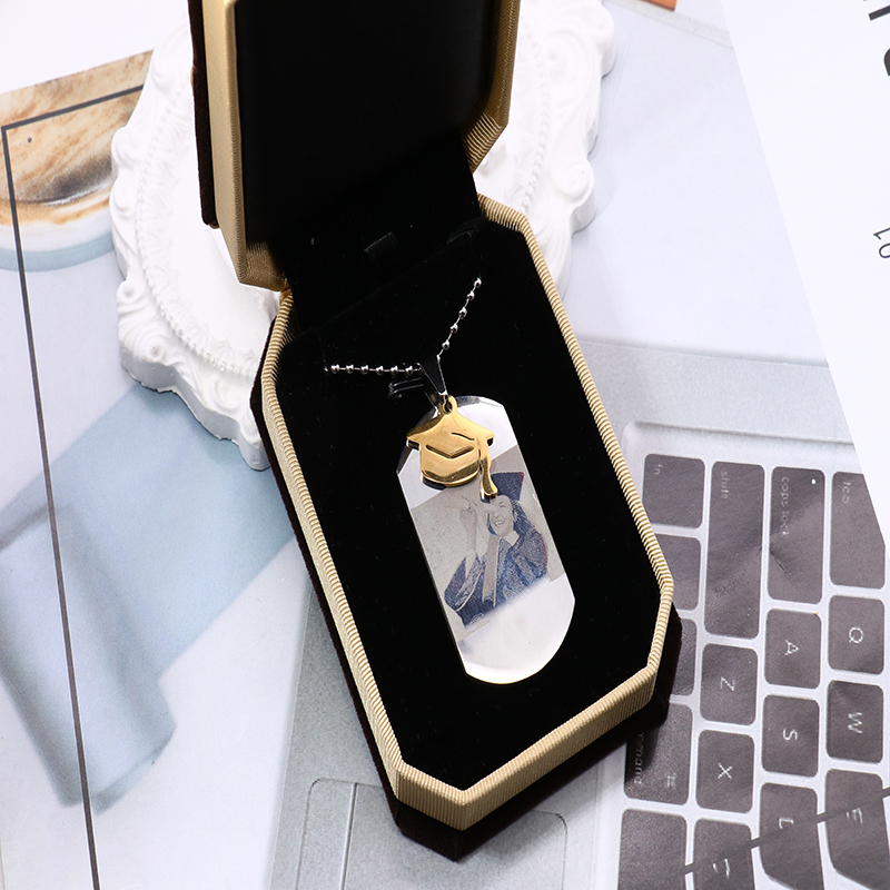 Customized Graduation Photo Necklace